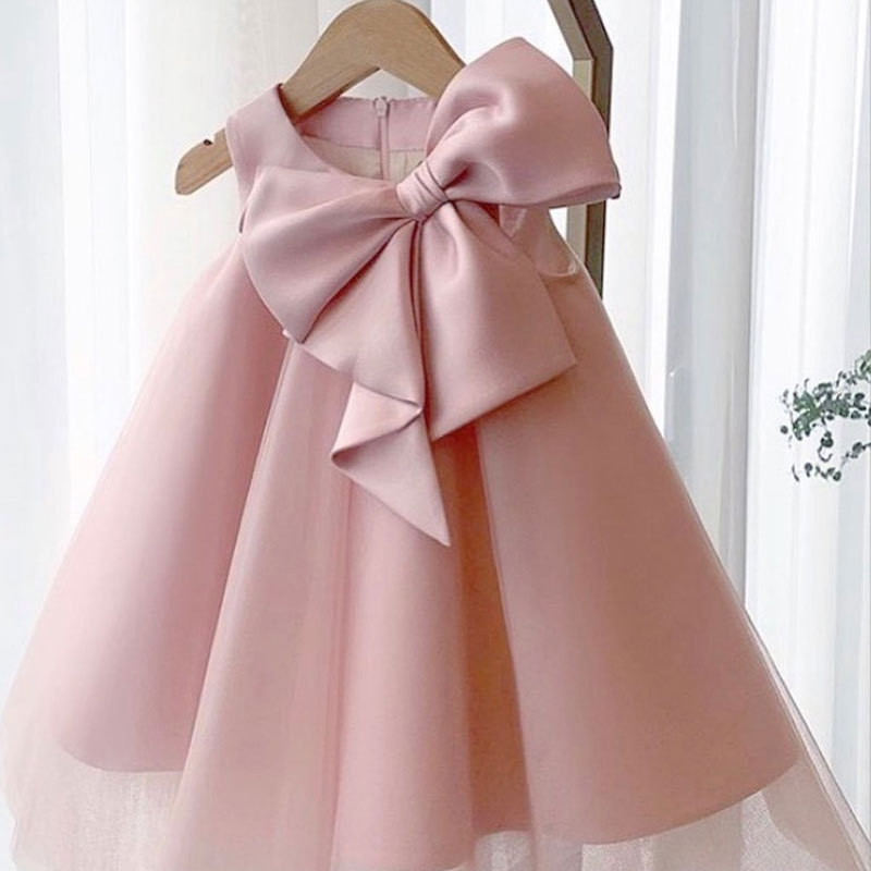 Baby Clothing Accessories - Летнее платье с большим бантом для