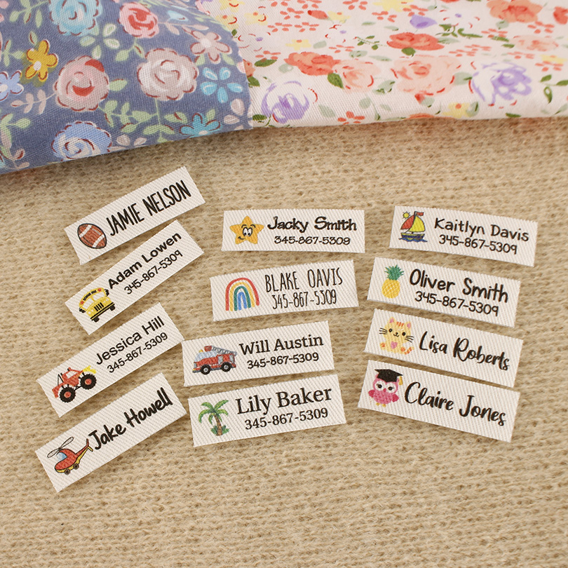 Baby Clothing Labels - Пользовательские гладильные этикетки, школьные этикетки, персонализированные