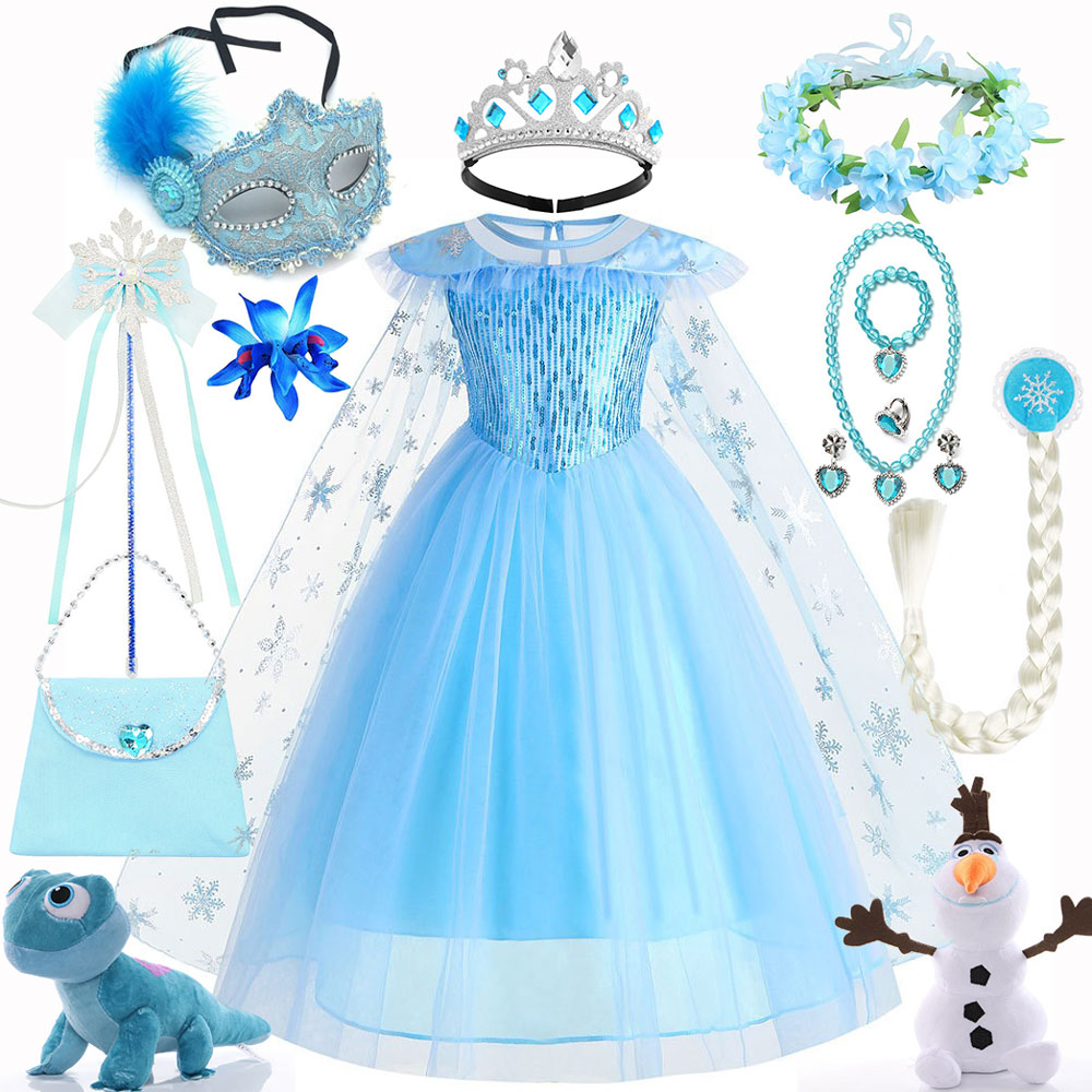 Baby Clothing Europe - Платье принцессы Эльзы из мультфильма «Холодное