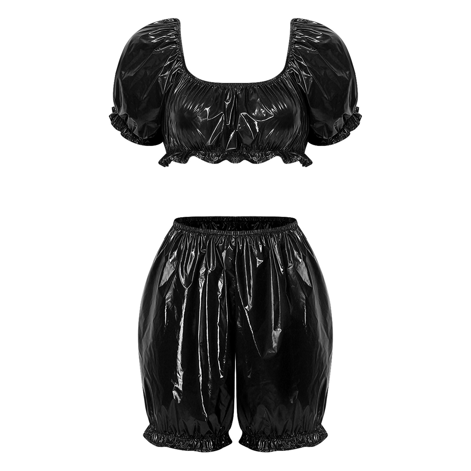 Summer Short Set - Женские клубные наряды из искусственной кожи