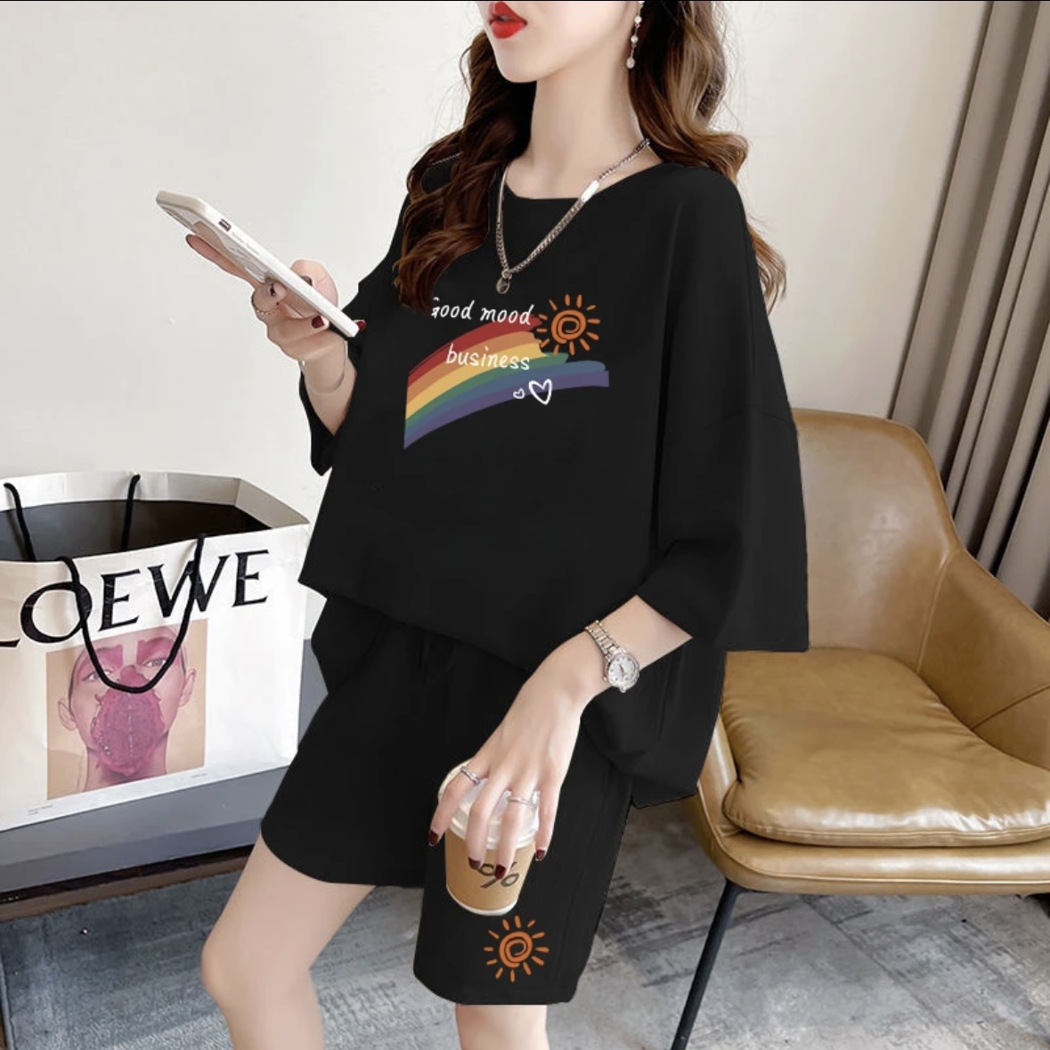 Summer Short Set - Модный женский летний комплект с шортами,