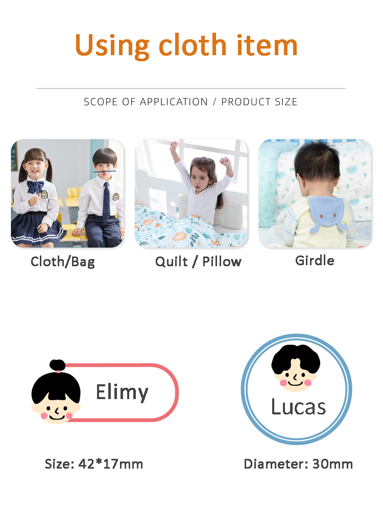 Индивидуальные наклейки с имен – обзор и цена Baby Clothing Labels