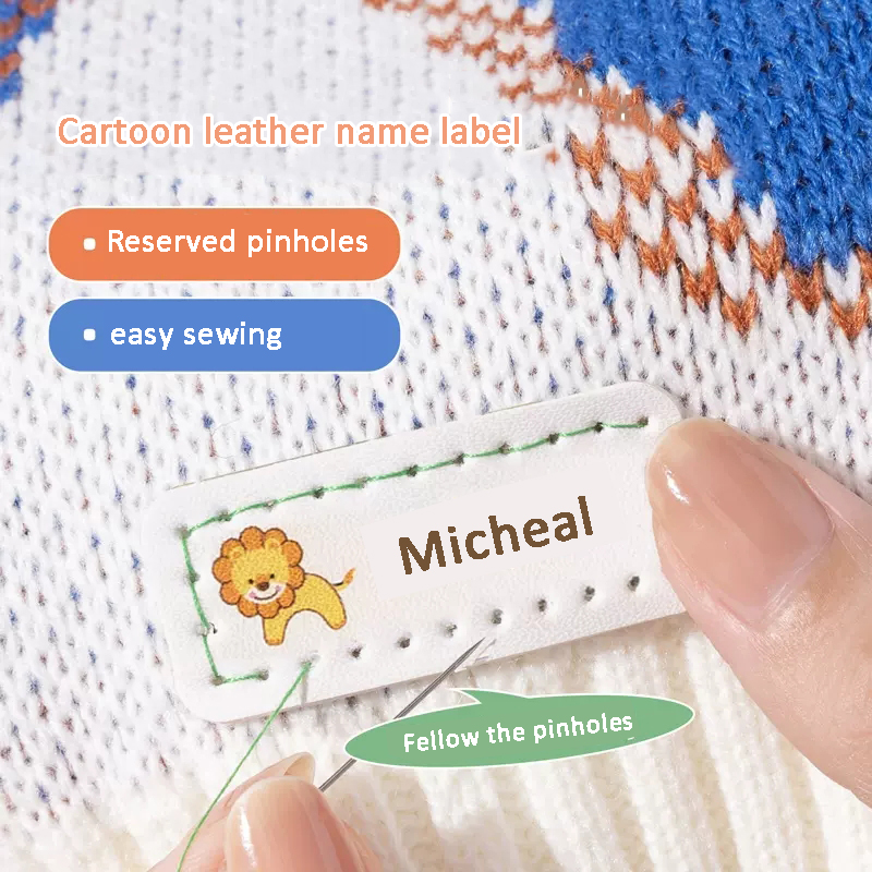 Индивидуальные кожаные лазерны – обзор и цена Baby Clothing Labels