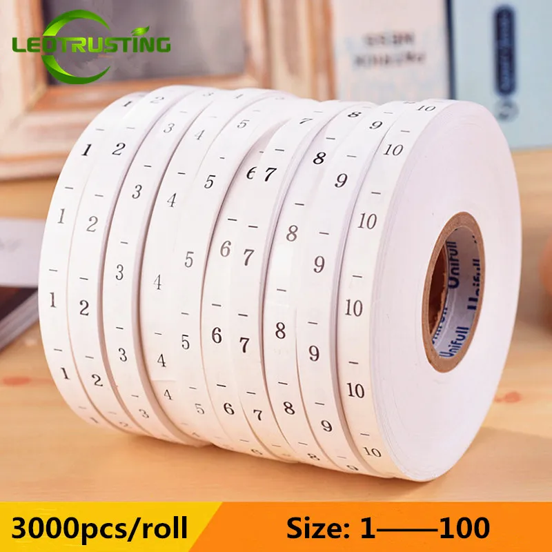 3000 шт./рулон, этикетки с ном – обзор и цена Baby Clothing Labels