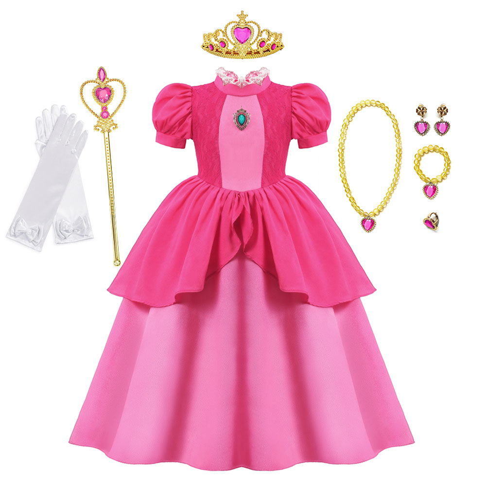 Персиковое платье для косплея, – обзор и цена Baby Clothing Europe