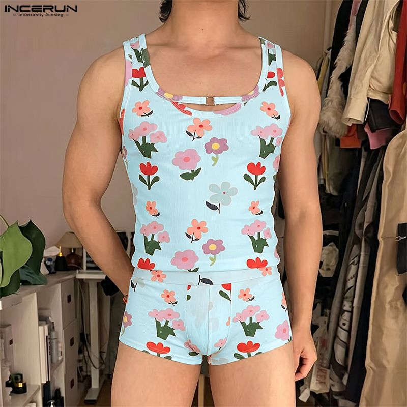 Мужские комплекты INCERUN с цв – обзор и цена Summer Short Set