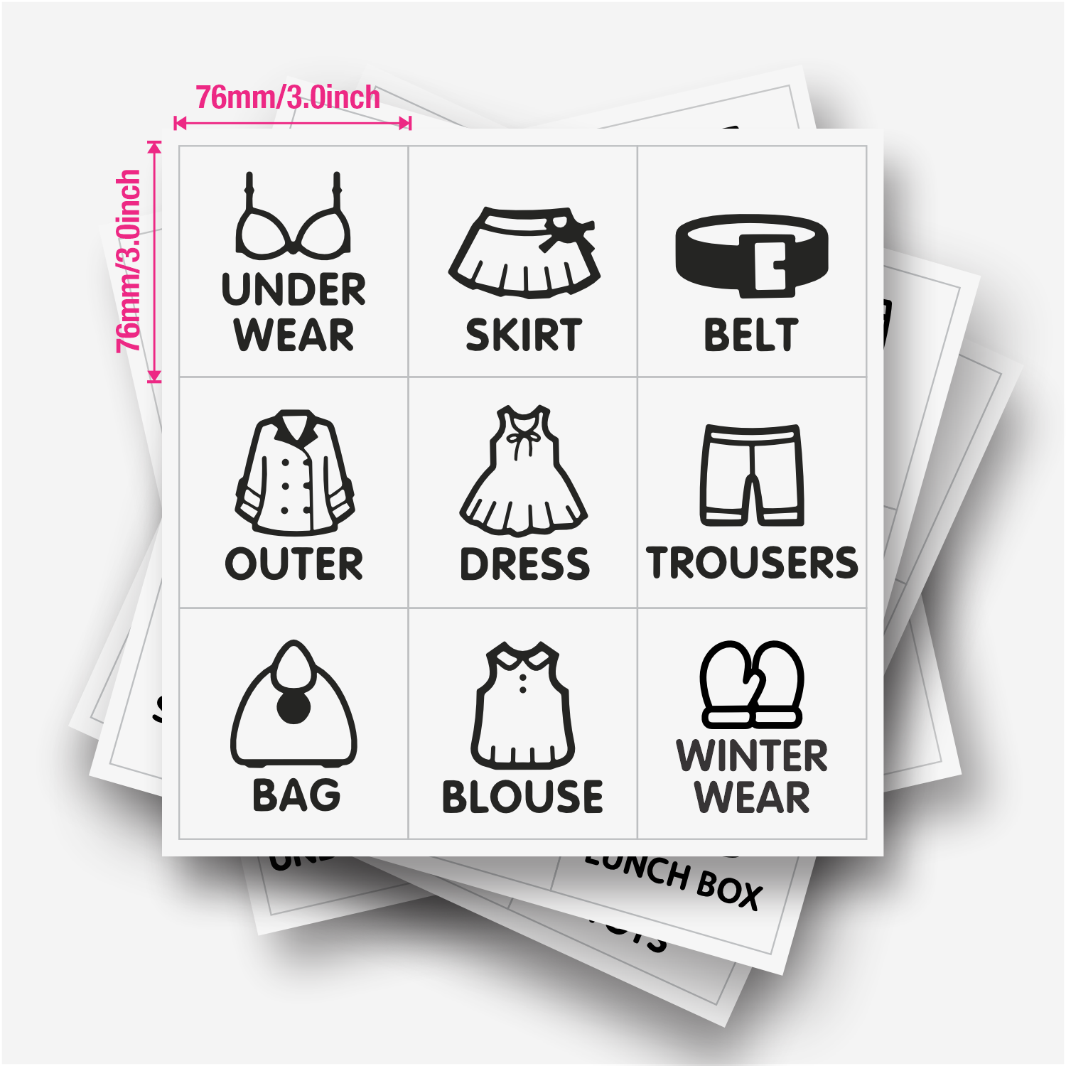 9 шт./лист, этикетки-органайзе – обзор и цена Baby Clothing Labels